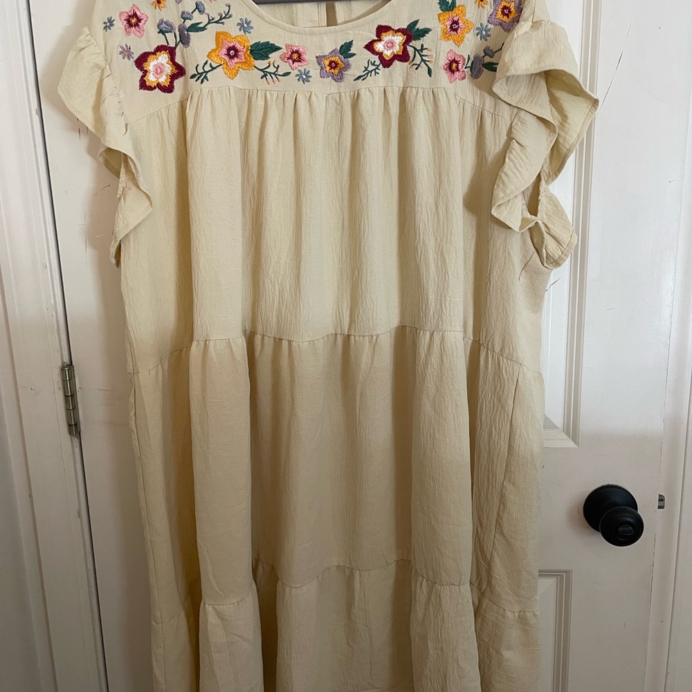 Floral Embroidered Dress